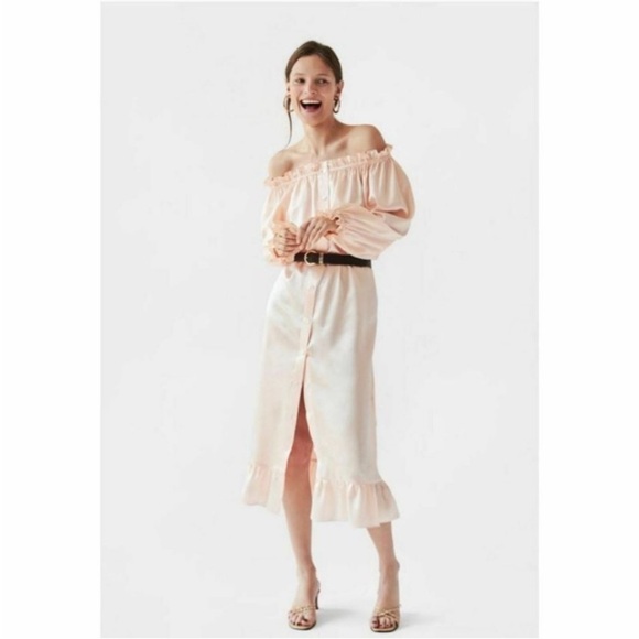 NWT Sleeper Love Me Tender Loungewear Silk Dress Milk Cream One Size - Picture 9 of 9